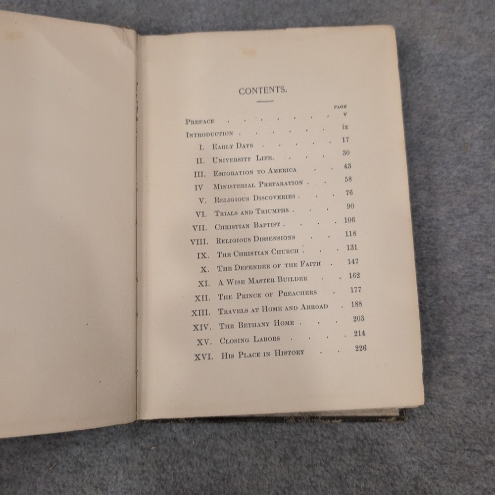 Alexander Campbell Leader of the Great Reformation Thomas Grafton 1897 Hardcover - Picture 7 of 7